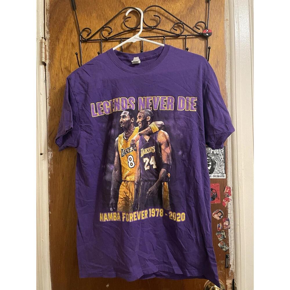 Custom Made Kobe Bryant Gigi Bryant Memorial Lakers T-Shirt Size M